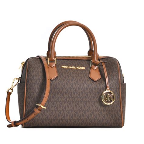 michael kors bedford leather signature large duffle satchel handbag|Amazon.com: Michael Kors Bedford Satchel.